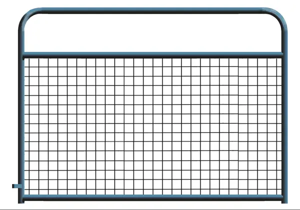 Alligator Brand 4 x 4 Wire Mesh Black Powder Coated Round Corner 4 ft. Gate 14233732