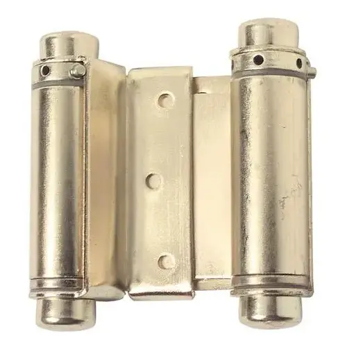 Door Hinge - Double Acting Spring 3" - Brass Pair