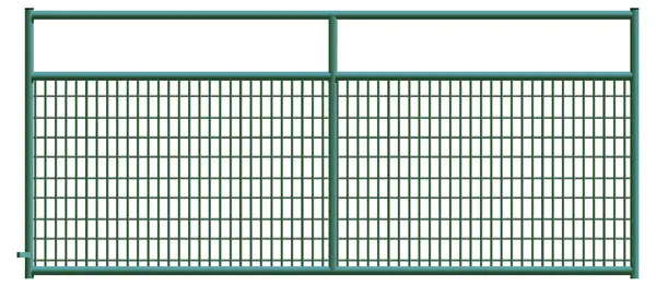 Alligator Brand 2 x 4 Wire Mesh Green Powder Coated Square Corner 10 ft. Gate 14233765 Alligator Brand 2 x 4 Wire Mesh Green Powder Coated Square Corner 10 ft. Gate 14233765