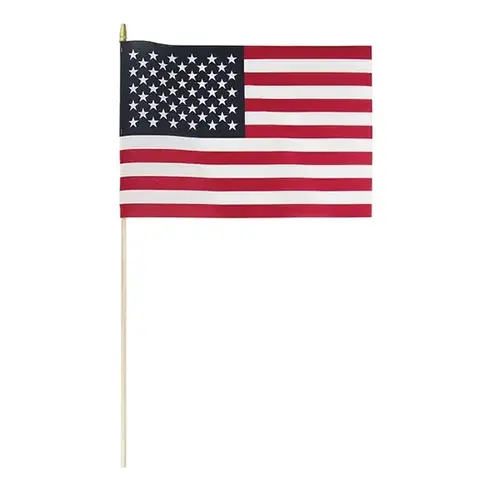 Economy 12" x 18" U.S. Stick Flag Display - pack of 48
