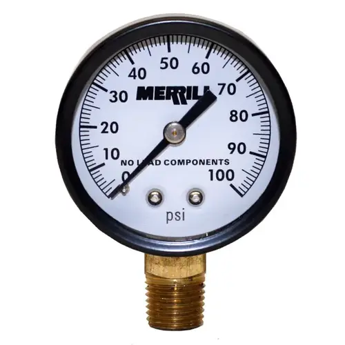 Merrill Oil Filled Pressure Gauge PGLN 100 Merrill Oil Filled Pressure Gauge PGLN 100