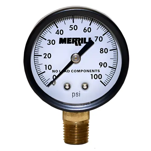 Merrill Oil Filled Pressure Gauge PGLN 100 Merrill Oil Filled Pressure Gauge PGLN 100
