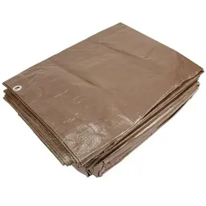 DIZE BT0810D Brown Medium Duty Tarp UV-Resistant