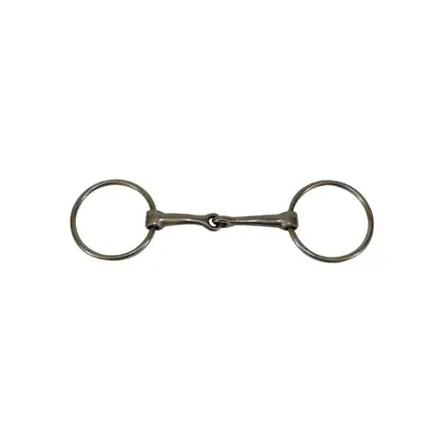 O-Ring Snaffle Bit Nickel-Plated 2.25" with 5.25" Slightly Curved Mouth O-Ring Snaffle Bit Nickel-Plated 2.25" with 5.25" Slightly Curved Mouth