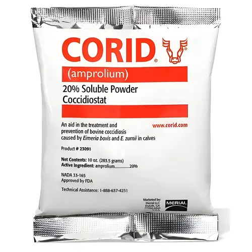 Corid Powder 20% for Cattle 10-oz