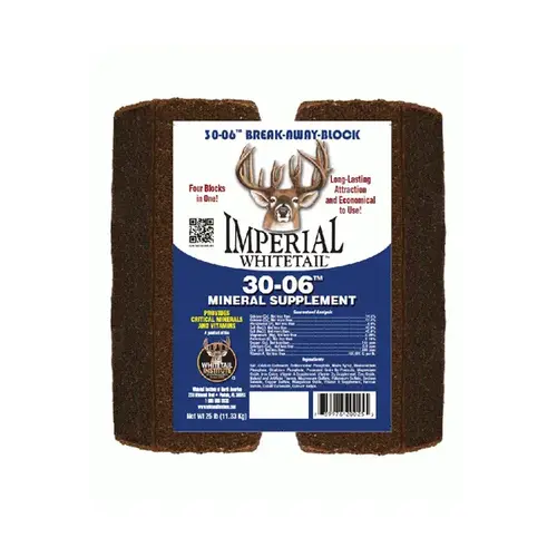 Whitetail 30-06 Mineral Block Supplement for Deer 25-lbs