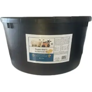 Florida Mineral Salt & Ag Prod 4353-XCP4 Supermol 16% Sheep & Goat Tub w/ Pre- & Probiotics - 125 lb. Tub - pack of 4