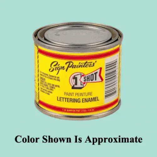 One Shot Lettering Enamel - Robin Egg Blue - 1/2 Pint One Shot Lettering Enamel - Robin Egg Blue - 1/2 Pint