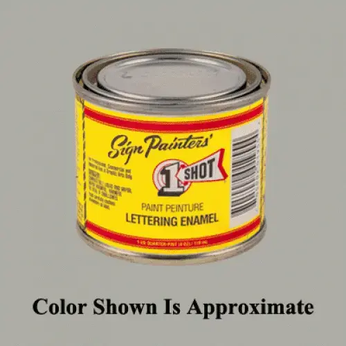 One Shot Lettering Enamel - Medium Gray - 1/2 Pint One Shot Lettering Enamel - Medium Gray - 1/2 Pint