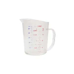 Thunder Group PLMD016CL Cool Grip Measuring Cup 2 Cups (1 pint/ 0.5 liters) Plastic