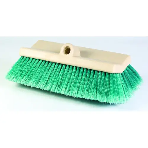 Bi-Level Washing Brush Synthetic Bristles 10" x 2.5" with Poly Block Head