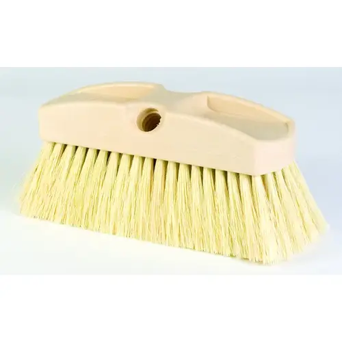 Window/Vehicle Brush Tampico Bristles 8" x 2.5" with Poly Block Head White