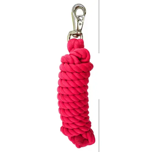 PARATRADE POLY LEAD ROPE BRASS SNAP - RED PARATRADE POLY LEAD ROPE BRASS SNAP - RED