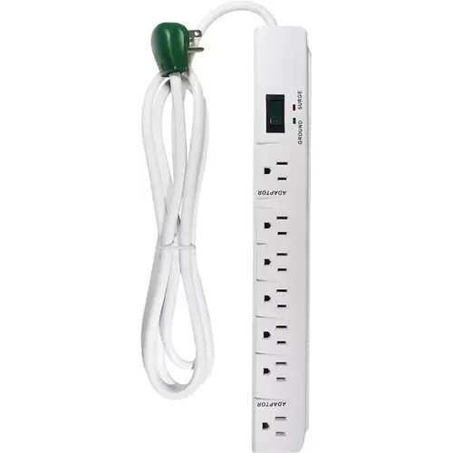Surge Protector 7-Outlet 300-Joules - White