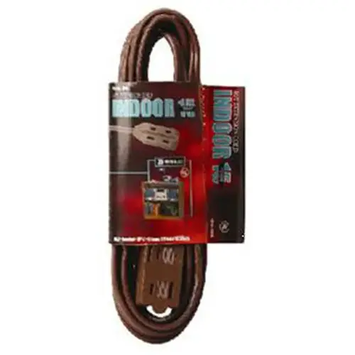 15 Ft. Polarized Brown Extension Cord