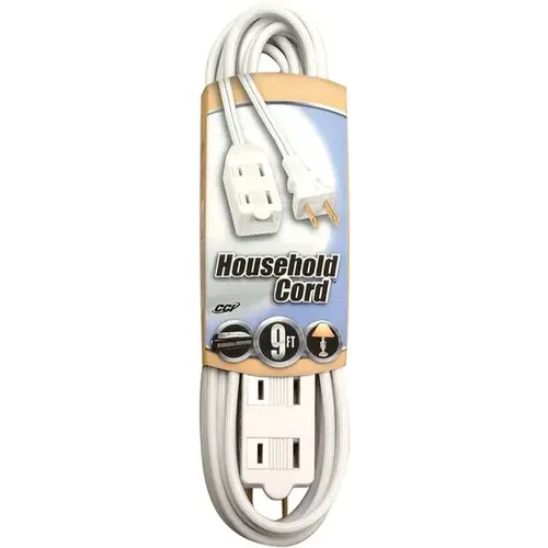 9 Ft.. Polarized White Extension Cord 9 Ft.. Polarized White Extension Cord