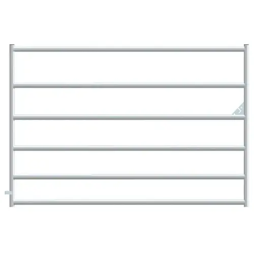 Gate 6-Bar (2" Tubing) Square Corner 4ft - Galvanized Gate 6-Bar (2" Tubing) Square Corner 4ft - Galvanized
