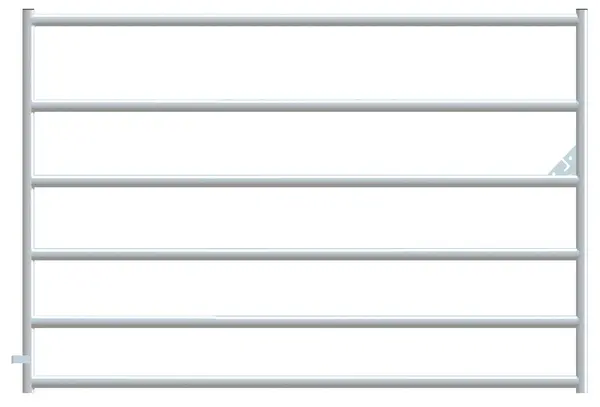 Alligator Brand 2 x 4 ft Six Tube Galvanized Heavy Gate 14230491 Alligator Brand 2 x 4 ft Six Tube Galvanized Heavy Gate 14230491