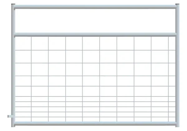 Alligator Brand Mesh Gate Hog Square Corner 4ft - Galvanized 14230345