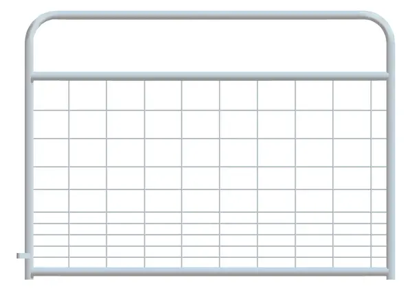 Alligator Brand Mesh Gate Hog Round Corner 4ft - Galvanized 14230270