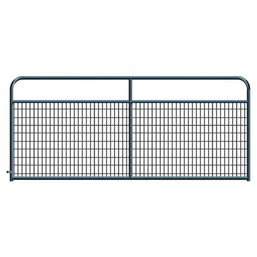 Gate Wired (2x4) Round Corner 12ft - Galvanized Black Gate Wired (2x4) Round Corner 12ft - Galvanized Black