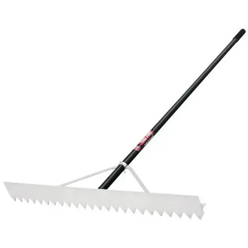 36 In. Aluminum Asphalt Landscape Rake (20-Tine)