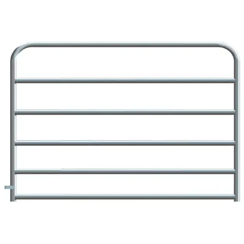 Gate 6-Bar Round Corner 6ft - Galvanized Gate 6-Bar Round Corner 6ft - Galvanized