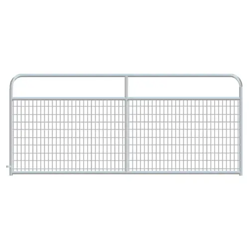 Gate Wired (2x4) Round Corner 8ft - Galvanized Gate Wired (2x4) Round Corner 8ft - Galvanized