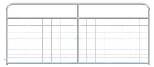 Alligator Brand Mesh Gate Hog Round Corner 8ft - Galvanized 14230297