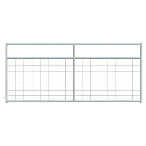 Mesh Gate Hog Square Corner 10ft - Galvanized Mesh Gate Hog Square Corner 10ft - Galvanized