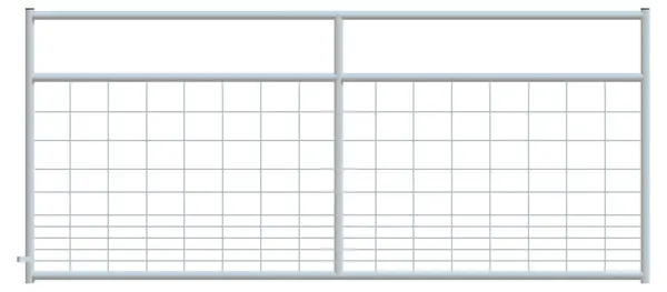 Alligator Brand Mesh Gate Hog Square Corner 10ft - Galvanized 14230349