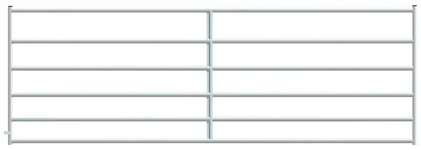 Alligator Brand 2 x 12 ft Six Tube Galvanized Heavy Gate 14230548