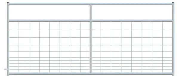 Alligator Brand Mesh Gate Hog Square Corner 12ft - Galvanized 14230350