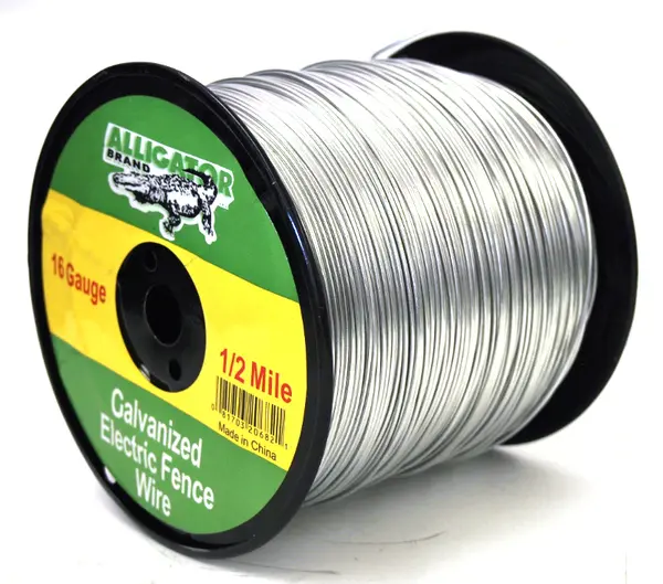 Alligator Brand 16 Gauge 1/2 Mile Galvanized Electric Fence Wire 14220682