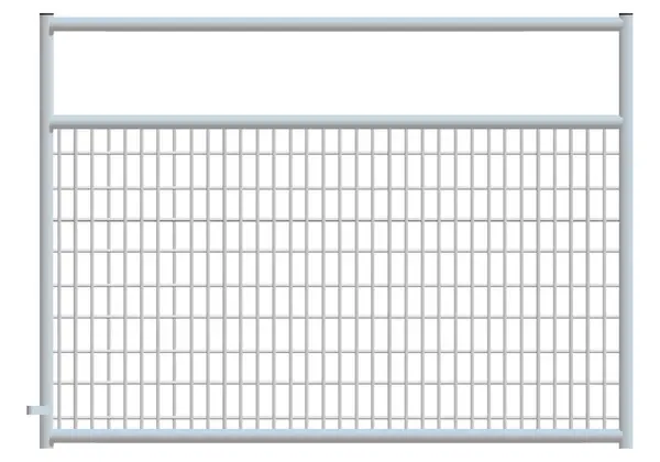 Alligator Brand 2 x 4 Wire Mesh Galvanized Square Corner 6 ft. Gate 14233480 Alligator Brand 2 x 4 Wire Mesh Galvanized Square Corner 6 ft. Gate 14233480