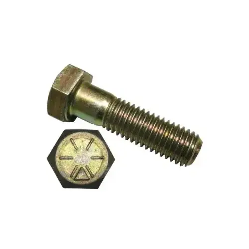Bolt - Hex Head 5/8"-11 (UNC) x 2" - Zinc (Yellow) Grade 8 Steel pack of 10 Bolt - Hex Head 5/8"-11 (UNC) x 2" - Zinc (Yellow) Grade 8 Steel pack of 10