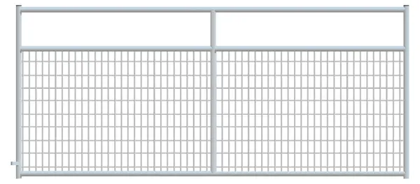 Alligator Brand 2 x 4 Wire Mesh Galvanized Square Corner 12 ft. Gate 14233483 Alligator Brand 2 x 4 Wire Mesh Galvanized Square Corner 12 ft. Gate 14233483