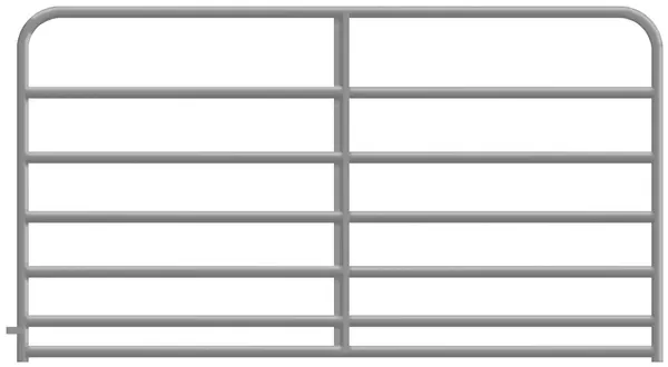 Alligator Brand 7 Bar Galvanized Round Corner 8 ft. 14233440 Alligator Brand 7 Bar Galvanized Round Corner 8 ft. 14233440