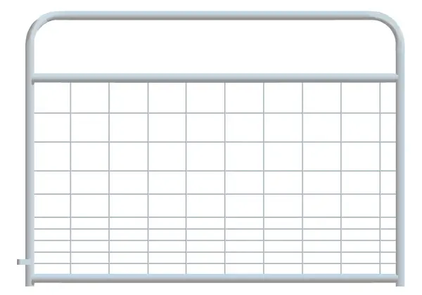 Alligator Brand Mesh Gate Hog Round Corner 6ft - Galvanized 14230289
