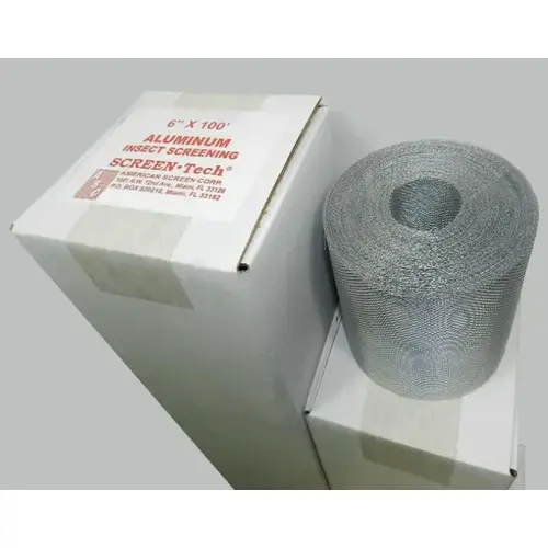18 x 16 Aluminum Vent Screen 6" x 100FT 18 x 16 Aluminum Vent Screen 6" x 100FT