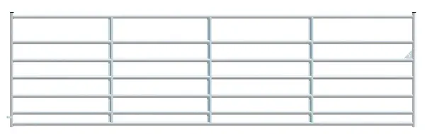Alligator Brand 7 Bar Galvanized Square Corner 16 ft. 14233451 Alligator Brand 7 Bar Galvanized Square Corner 16 ft. 14233451