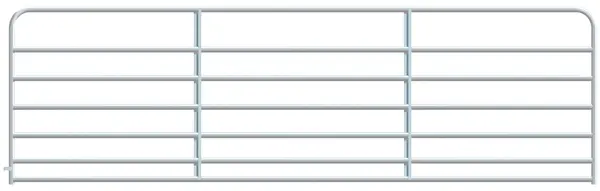 Alligator Brand 7 Bar Galvanized Round Corner 14 ft. 14233443 Alligator Brand 7 Bar Galvanized Round Corner 14 ft. 14233443
