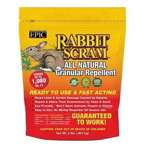Epic - Scram 13871522 RABBIT GRANULAR REPELLENT 11004 2lb Ready to Use Bag