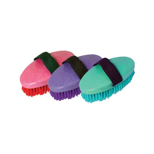 Child Brush Elastic Strap Handle, 5 1/2" - 1" Bristle - Raspberry Child Brush Elastic Strap Handle, 5 1/2" - 1" Bristle - Raspberry