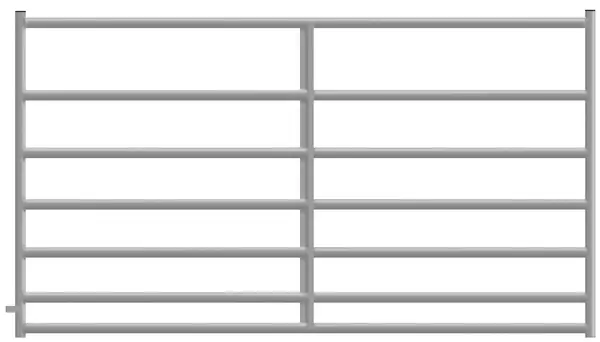 Alligator Brand 7 Bar Galvanized Square Corner 8 ft. 14233447 Alligator Brand 7 Bar Galvanized Square Corner 8 ft. 14233447