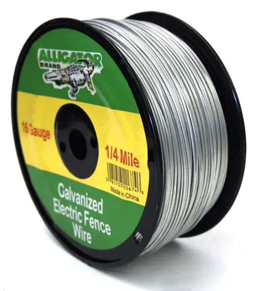 Alligator Brand 16 Gauge 1/4 Mile Galvanized Electric Fence Wire 14220674