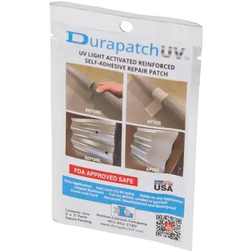 Durapatch UV Light Activated Reinforced Self-Adhesive Tank Repair Patch Durapatch UV Light Activated Reinforced Self-Adhesive Tank Repair Patch