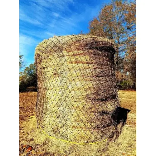 Texas Hay Livestock Round Bale Net - Holds 6' Round/ 9' Square Texas Hay Livestock Round Bale Net - Holds 6' Round/ 9' Square