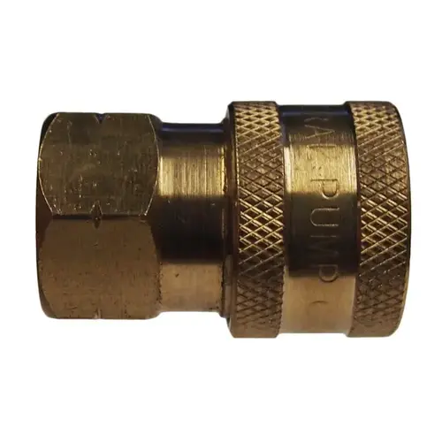 Quick Connect Socket Female 1/4" Brass