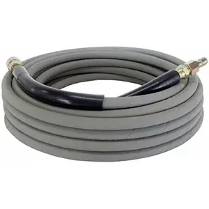 Pressure Pro CHA050-1GB Pressure Washer Hose with Quick Connect 3/8" x 50ft Black